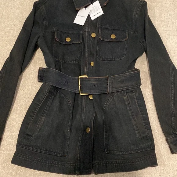 Coach Denim Shirt Jacket - Picture 2 of 6